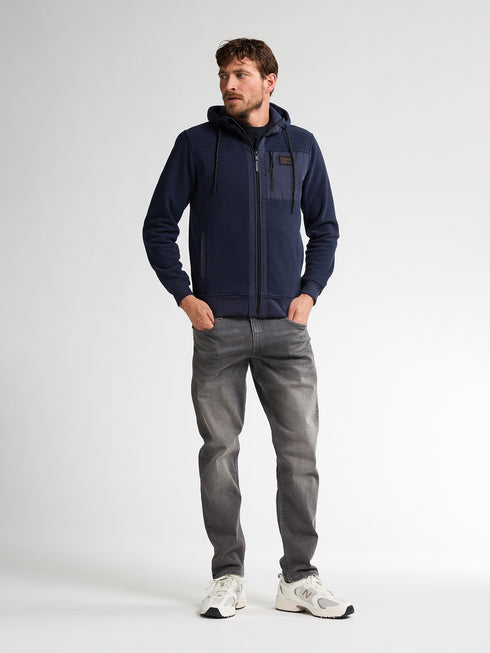 Petrol Men’s Hooded Zip Sweater Fleece Vest Ely M-3050-SWH338