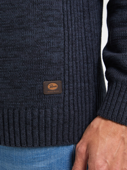 Petrol Men's Zip Collar Knitwear 5092 Royal Navy