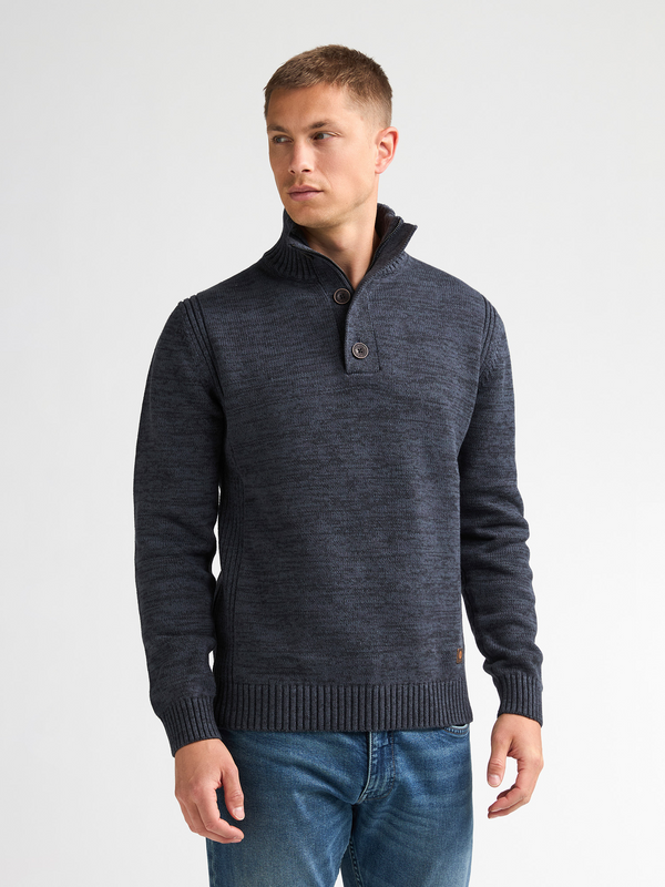Petrol Men's Zip Collar Knitwear 5092 Royal Navy