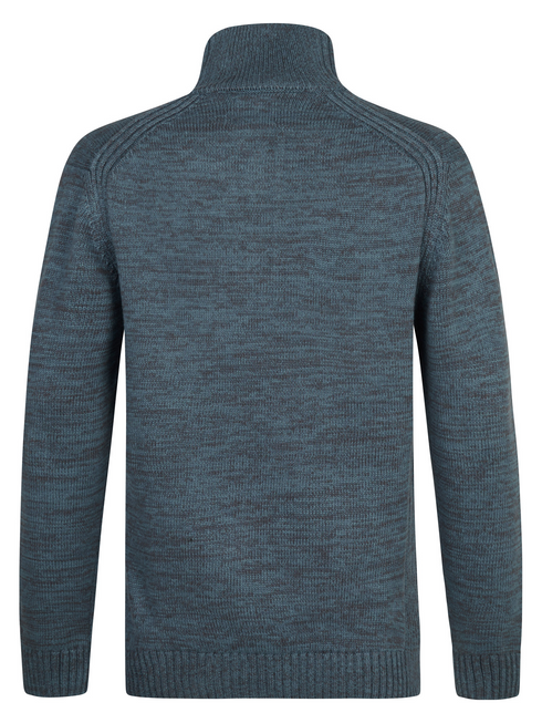 Petrol Men's Zip Collar Knitwear 5202 Storm Blue