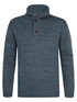 Petrol Men's Zip Collar Knitwear 5202 Storm Blue