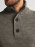 Petrol Men's Zip Collar Knitwear 6174 Mossy Stone