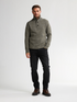 Petrol Men's Zip Collar Knitwear 6174 Mossy Stone