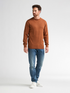 Petrol Men's Crew Neck Knitwear 2127 Copper Orange