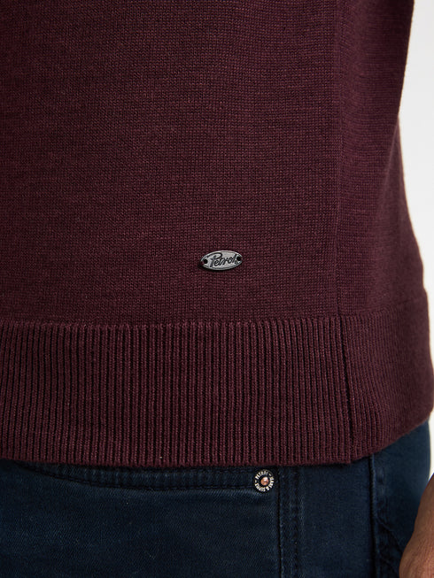 Petrol Men Knitwear Round Neck Basic M-ROS-KWR201