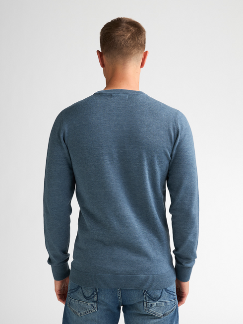 Petrol Men's Crew Neck Knitwear KWR201-5202 Storm Blue