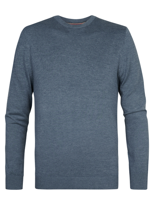 Petrol Men's Crew Neck Knitwear KWR201-5202 Storm Blue