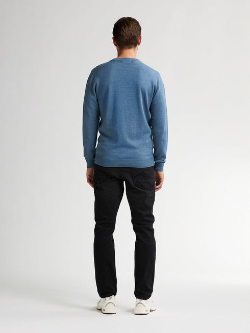 Petrol Knitwear V-Neck Basic M-ROS-KWV200