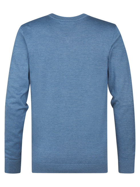 Petrol Knitwear V-Neck Basic M-ROS-KWV200