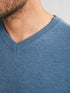 Petrol Knitwear V-Neck Basic M-ROS-KWV200