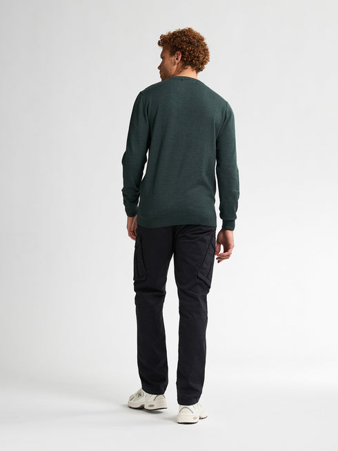 Petrol Knitwear V-Neck Basic M-ROS-KWV200