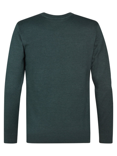 Petrol Knitwear V-Neck Basic M-ROS-KWV200