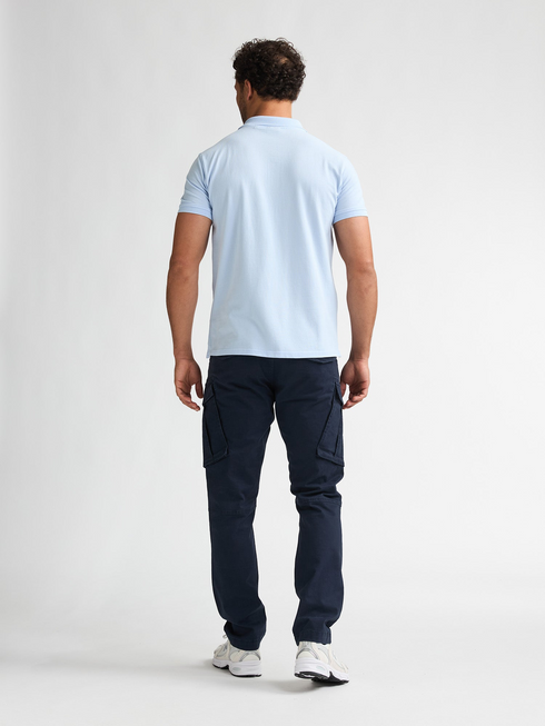 Petrol Industries Men's Dolphin Cotton Polo Shirt in Sky – M-ROS-POL002 5196