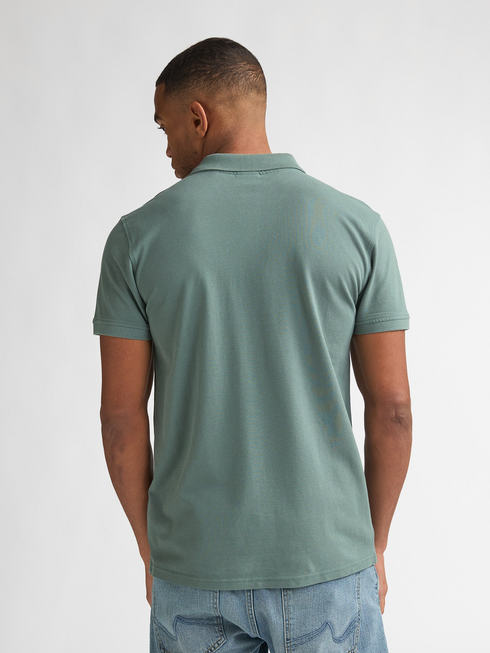 Petrol Industries Men's Dolphin Cotton Polo Shirt in Oil Green – M-ROS-POL002 6180