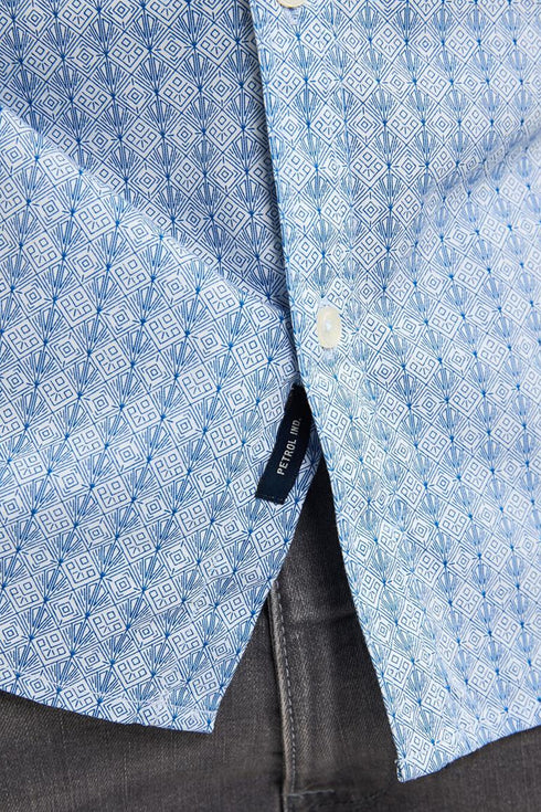 Petrol Industries All-over Print Shirt Dolphinview M1050-SIL402