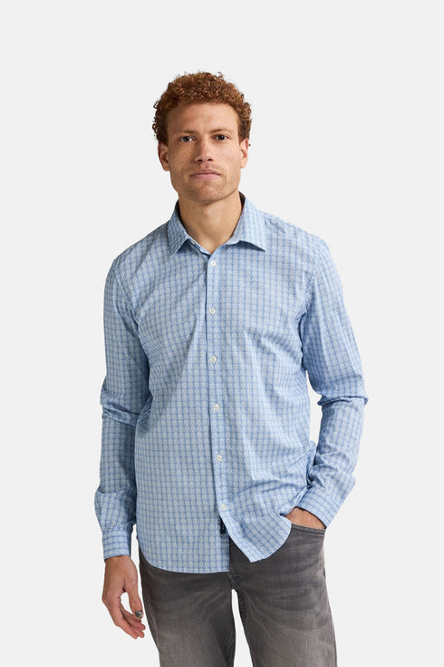 Petrol Industries All-over Print Shirt Dolphinview M1050-SIL402