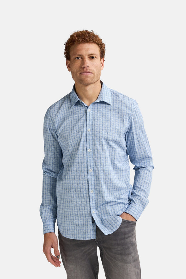 Petrol Industries All-over Print Shirt Dolphinview M1050-SIL402