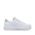 Rieker M1921 Zip/Laced Shoe - White Gold
