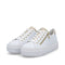 Rieker M1921 Zip/Laced Shoe - White Gold