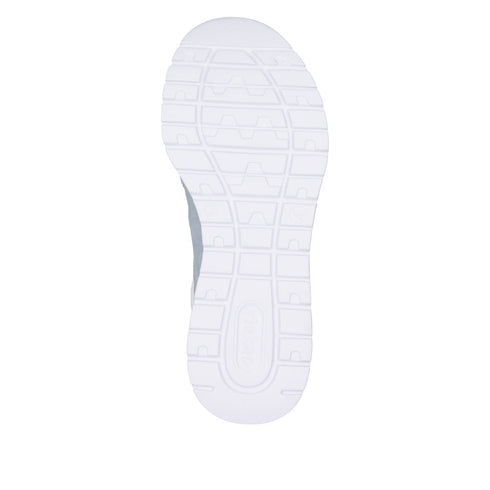 Rieker M6071-12 Slip On Drawstring Laced Trainers Memory Blue