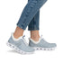 Rieker M6071-12 Slip On Drawstring Laced Trainers Memory Blue