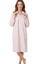 Marlon Womens Eleanor Cotton Wincey 40" Length Nightdress MA48991 PNK - Pink
