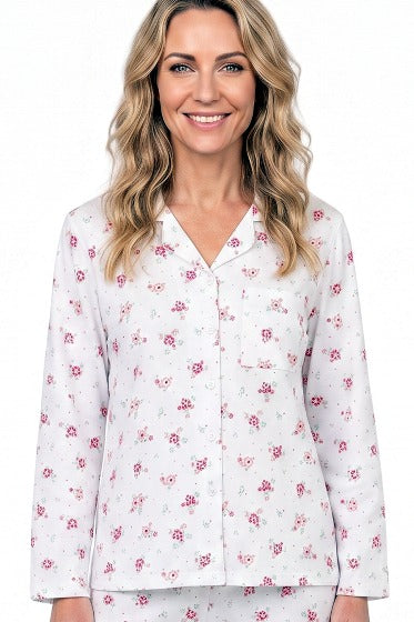Marlon Louella Print Cotton Jersey Pyjama Set MA50002 - Pink