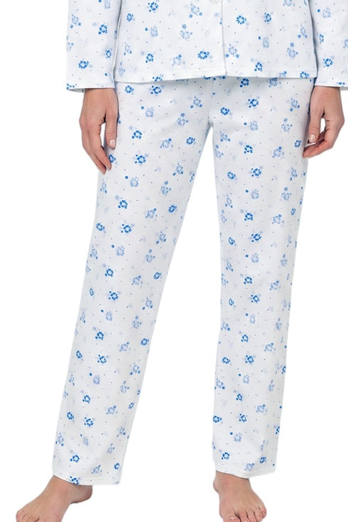 Marlon Louella Print Cotton Jersey Pyjama Set MA50002B - Blue