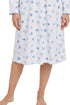 Marlon Louella Ditsy Print Pure Cotton Long Sleeve Nightdress MA50003BL - Blue