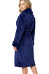 Marlon Womens Faux Fur Puff Sleeve Robe MA50046 NVY - Navy