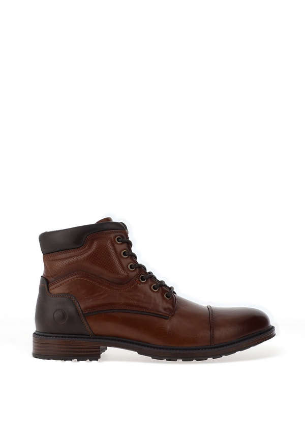 Brent Pope Maraetai Laced Zip Boot MARAETAI COG - Cognac