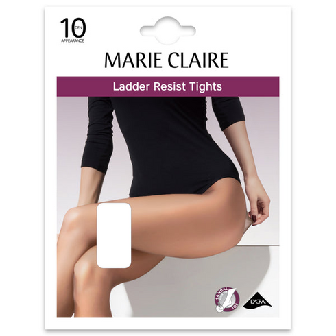 Marie Claire Black 10 Denier Ladder Resist Tights MC4360