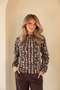 Kimara Meave Printed High Neck Blouse MEAVE - Sahara Soul