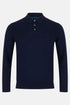 Benetti Menswear Three-Button Merino Wool Sweater