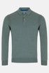 Benetti Menswear Three-Button Merino Wool Sweater