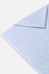 Benetti Menswear Brax Sky Blue Short Sleeve Herringbone Texture Cotton Shirt