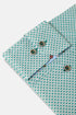 Benetti Carlos Long Sleeve Geometric Print Casual Shirt Forest Green