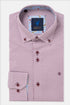 Benetti Carlos Long Sleeve Geometric Print Casual Shirt Plum