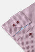 Benetti Carlos Long Sleeve Geometric Print Casual Shirt Plum
