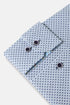 Benetti Carlos Long Sleeve Geometric Print Casual Shirt Navy