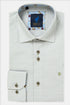 Benetti Delta Long Sleeve Geometric Micro Print Shirt Forest Green