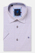 Benetti Menswear Milo Pink Short Sleeve Micro Floral Print Cotton Shirt