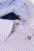 Benetti Menswear Milo Pink Short Sleeve Micro Floral Print Cotton Shirt
