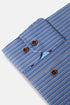 Benetti Lisbon Long Sleeve Striped Casual Shirt Coffee