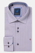 Benetti Moscow Long Sleeve Geometric Print Casual Shirt Navy