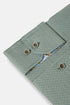 Benetti Rega Long Sleeve Micro-Check Casual Shirt Forest Green