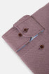 Benetti Rega Long Sleeve Micro-Check Casual Shirt Plum