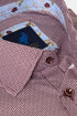 Benetti Rega Long Sleeve Micro-Check Casual Shirt Plum