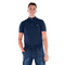 Mineral Men's Max Navy Stretch Grandad Collar T-Shirt ML201447