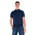 Mineral Men's Max Navy Stretch Grandad Collar T-Shirt ML201447
